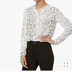 Jcrew snake print blouse